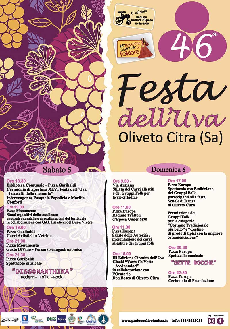 festa uva 2019 oliveto citra